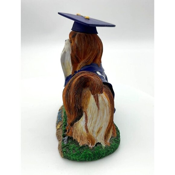 Danbury Mint Shih Tzu Perpetual Calendar Resin Dog Figurine  June Graduation - Picture 4 of 6